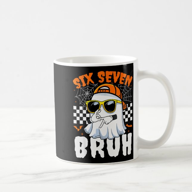 Mug Bruh 67 Halloween Funny Six Seven Meme Brainrot Gh (Droite)