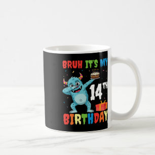 Mug Bruh C’est mon 14e anniversaire Halloween Monster