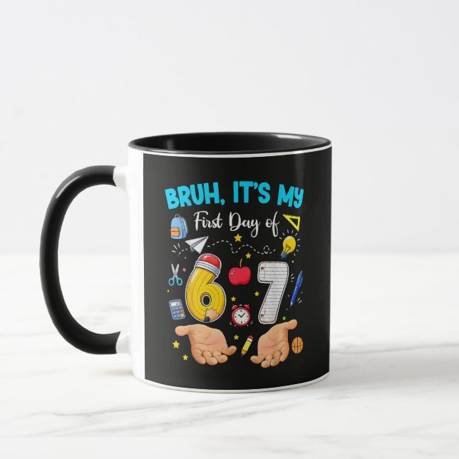 Mug Bruh c'est ma première journée de rentrée (Gauche)