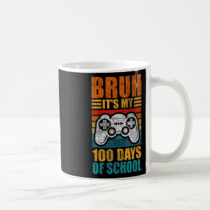Mug Bruh C'est Mes 100 Jours D'école Gamer Boy 100ème 