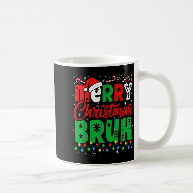 Mug Bruh Christmas Shirt Kids Xmas Men Teen Boys Funny (Droite)