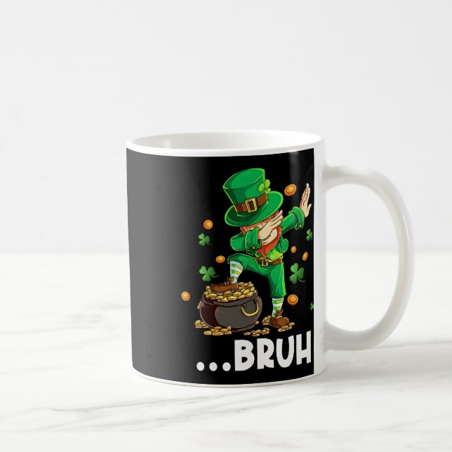 Mug Bruh Dabbing Leprechaun Saint-Patrick drôle de dic (Droite)