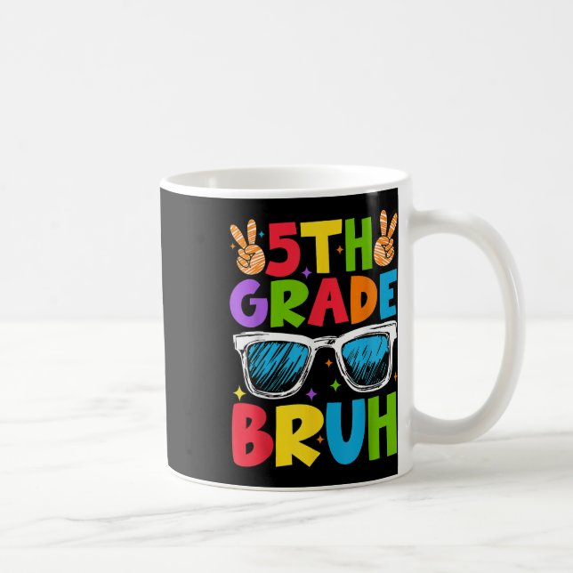 Mug Bruh De 5E Année Revient À L'École Joyeux Première (Droite)