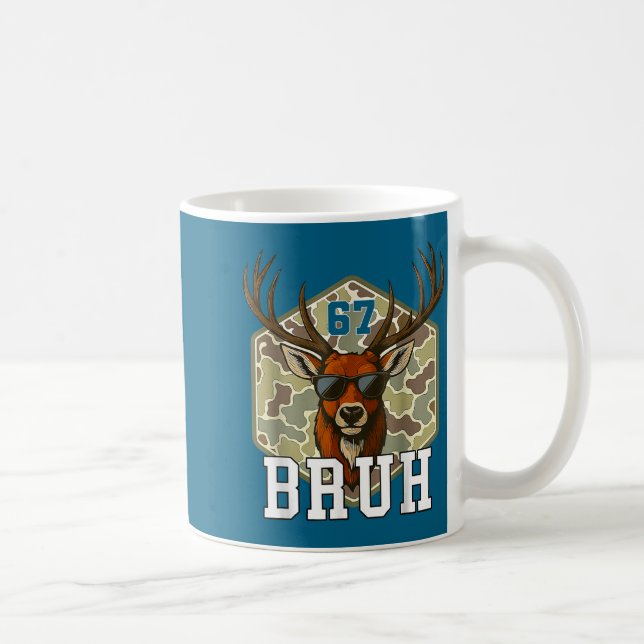 Mug Bruh Deer 67 Funny Deer Hunting Camo Hat Youth Tee (Droite)