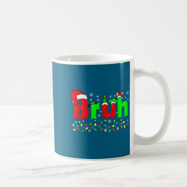 Mug Bruh Funny Christmas Santa Hat Teens Boys Kids Xma (Droite)