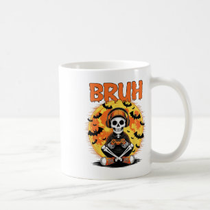 Mug Bruh Halloween Garçons Enfants Gamer Mens Skeleton