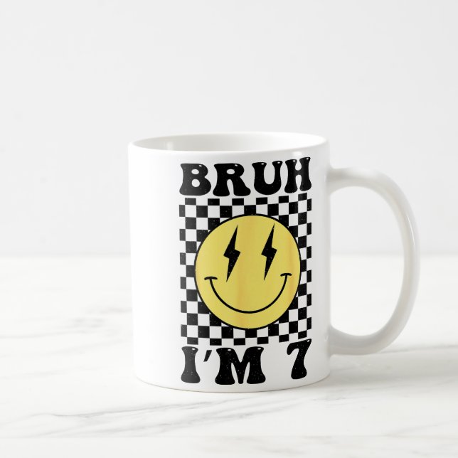 Mug Bruh Im 7 Sept Ans Anniversaire Sourire Visage 7èm (Droite)