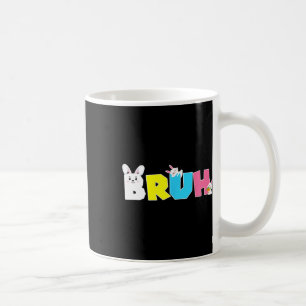Mug Bruh Mème Pâques Jour Funny Bunny Oeufs Ados Garço