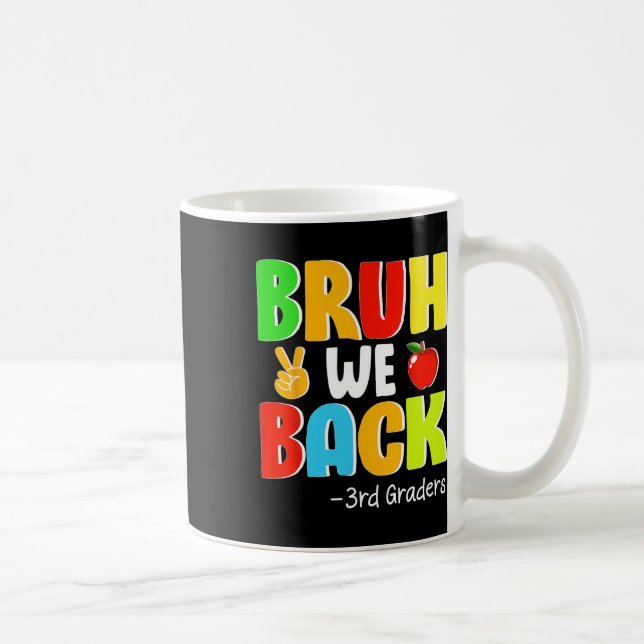 Mug Bruh on est de retour 3e année Premier Jour d'Écol (Droite)
