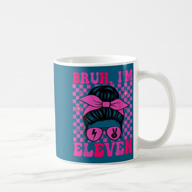 Mug Bruh onze 11 11e anniversaire filles groovy 11 ans (Droite)