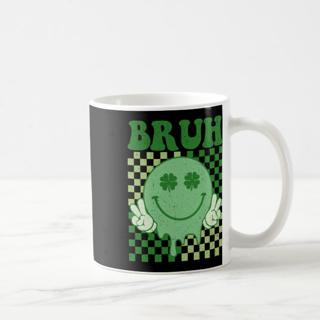 Mug Bruh Smile Face Super St. Patrick's Day Men Boy K (Droite)