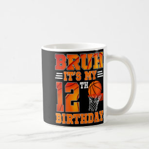Mug Bruh Son 12ème Anniversaire Basketball Thème 12 An