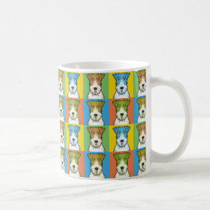 Mug Bruit-Art de bande dessinée de chien de Fox