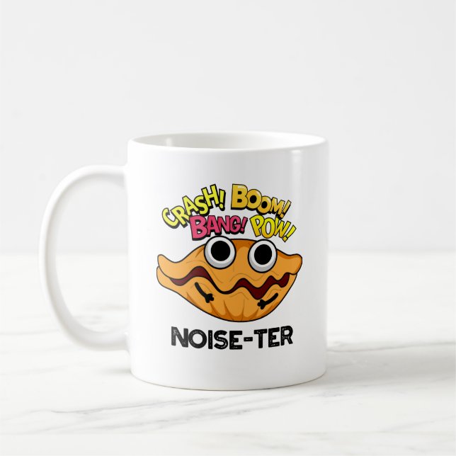 Mug Bruit-ter Funny Bruyant Oyster Pun (Gauche)