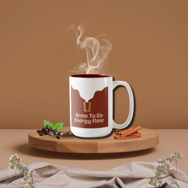 Mug Brûler pour aller flux d'énergie Illustration vape (Créateur téléchargé)