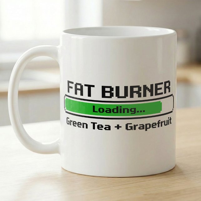 Mug Brûleur de Graisse Chargement Recette de Thé Vert  (Créateur téléchargé)
