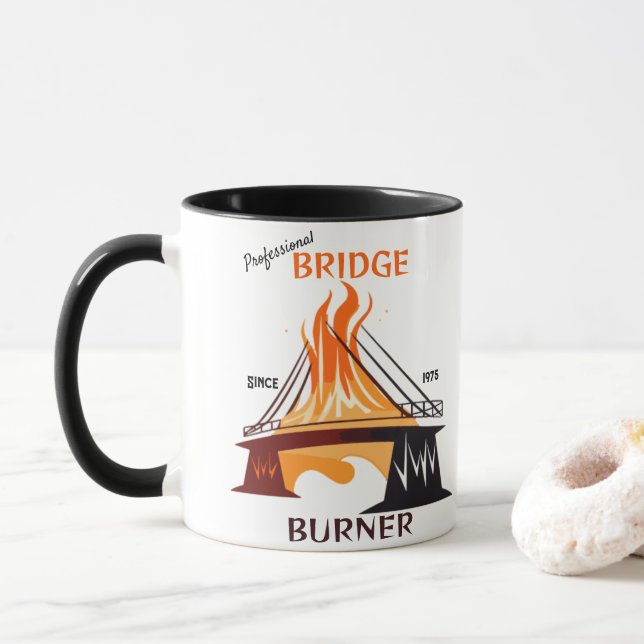 Mug Brûleur de pont professionnel (Avec donut)