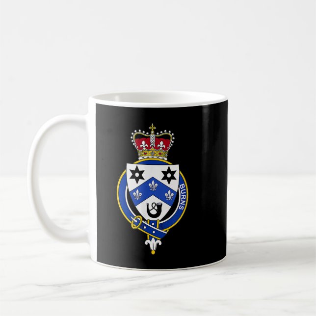 Mug Brûlure d'armoiries de la famille Crest  (Gauche)