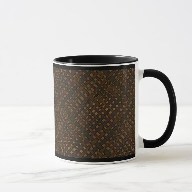Mug Brûlure foncée rustique avec éclat (Droite)