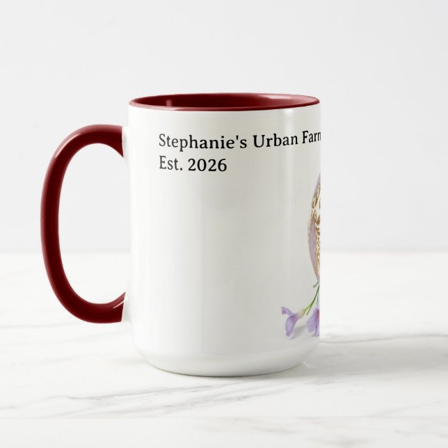 Mug Brunch esthétique aux œufs artisanaux de qualité s (Gauche)