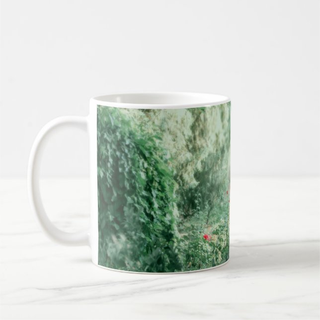 Mug Brunette Princess : Aquarelle de la forêt de fées (Gauche)