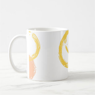 Mug Brush Circle. Vintage Motif sans couture. D coloré