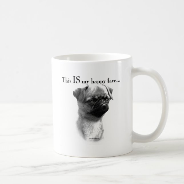 Mug Bruxelles Griffon Joyeux Visage (Droite)
