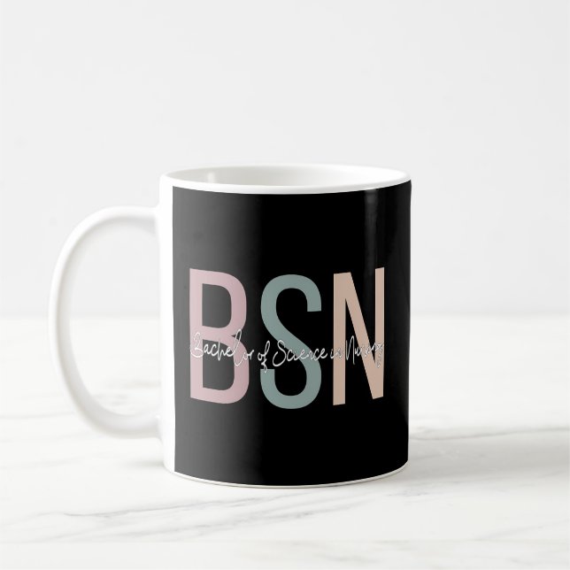 Mug Bsn Boho Baccalauréat En Sciences Infirmières (Gauche)