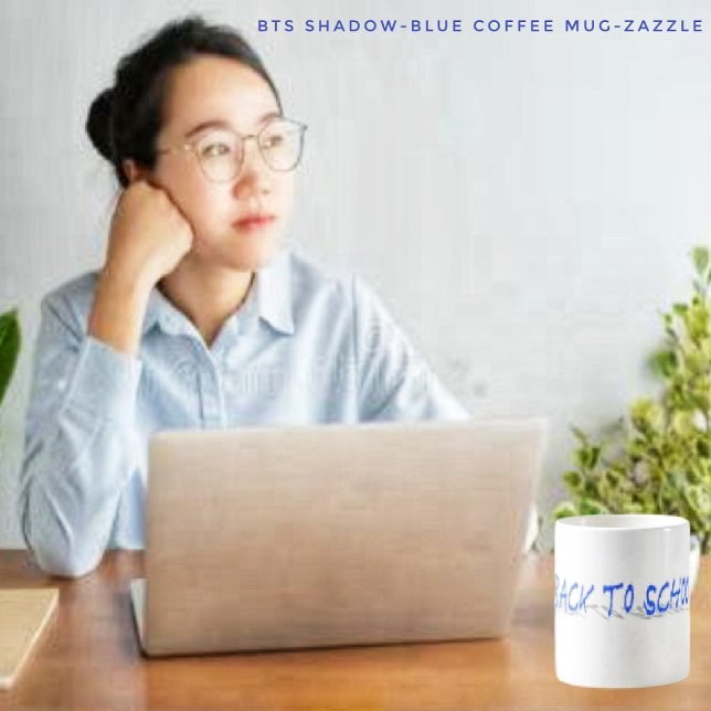 Mug BTS bleu foncé (Créateur téléchargé)