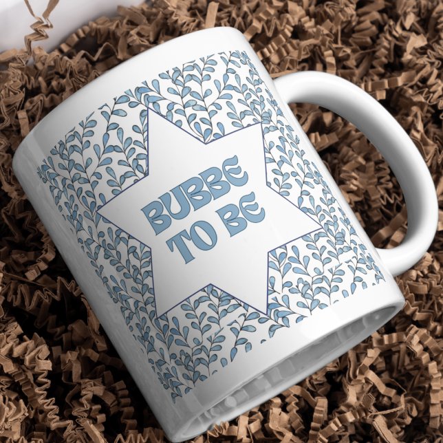 Mug "Bubbe to Be" Révélation drôle de grossesse de gra (Celebrate the joy of becoming a Bubbe with this charming Jewish 'Bubbe to Be' coffee mug!)