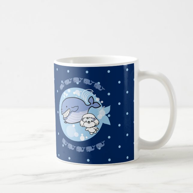 Mug Bubbly nage avec la baleine (Droite)