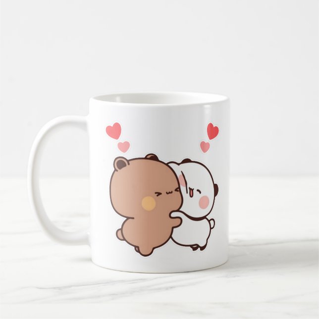 Mug Bubu et Dudu, Panda et Brownie Bear Couple (Gauche)