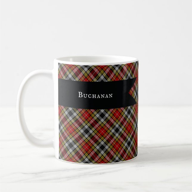 Mug Buchanan vieille robe écossaise Clan Tartan Plaid (Gauche)