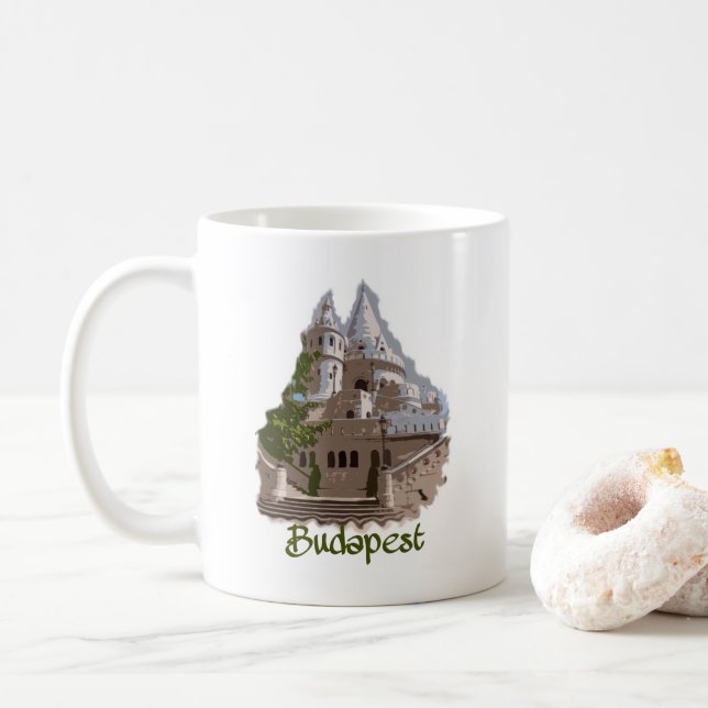 Mug Budapest : Bastion des pêcheurs (Avec donut)