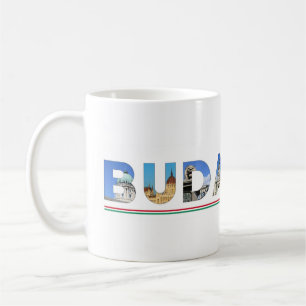 Mug budapest city hongrie repère intérieur nom