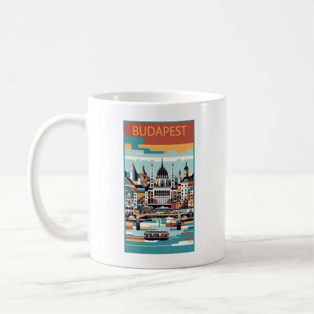 Mug Budapest Hongrie Art Déco (Gauche)