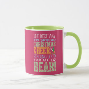 Mug Buddy l'Elf   Citation de bonne humeur de Noël