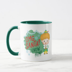 Mug Buddy l'Elf OMG Père Noël ! Je Le Connais !