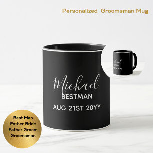 Mug BUDGET Bestman Groomsman DONS Classique Noir