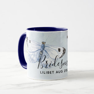Mug BUDGET Bridesmaid Parti de mariage Dons BUTTERFLIT