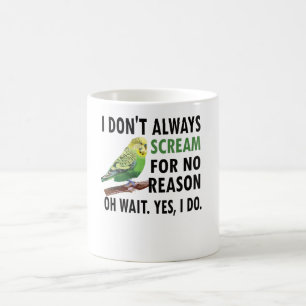 Mug Budgie Propriétaire Budgie Lover Parakeet Bird Bu