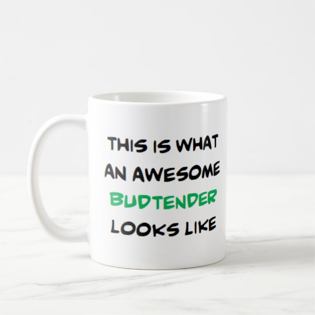 Mug budtender, awesome (Gauche)