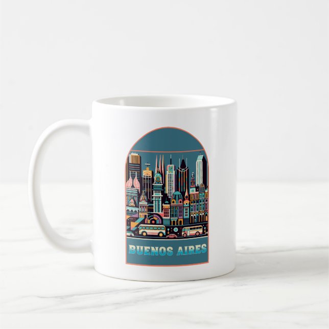 Mug Buenos Aires Argentine Art Déco (Gauche)