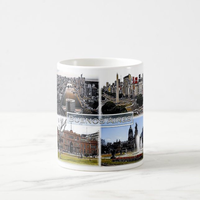 Mug Buenos Aires - Argentine - Mosaic - (Centre)