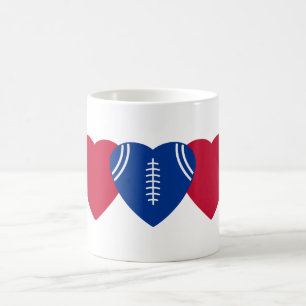 Mug Buffalo Bills Football Heart Design
