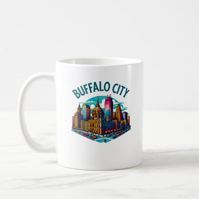 Mug Buffalo City New York États-Unis (Gauche)