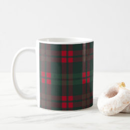 Mug Buffalo Plaid Noël Motif Vert Rouge Noir