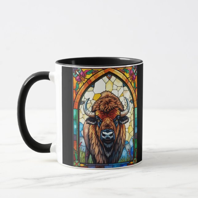 Mug Buffle, Bison Animal de la faune personnalisable v (Gauche)