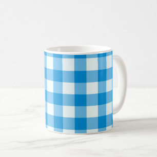 Mug buffle bleu et blanc Abstrait