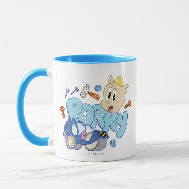 Mug BUGS BUNNY BUILDERS™| Croquis de Porky (Gauche)